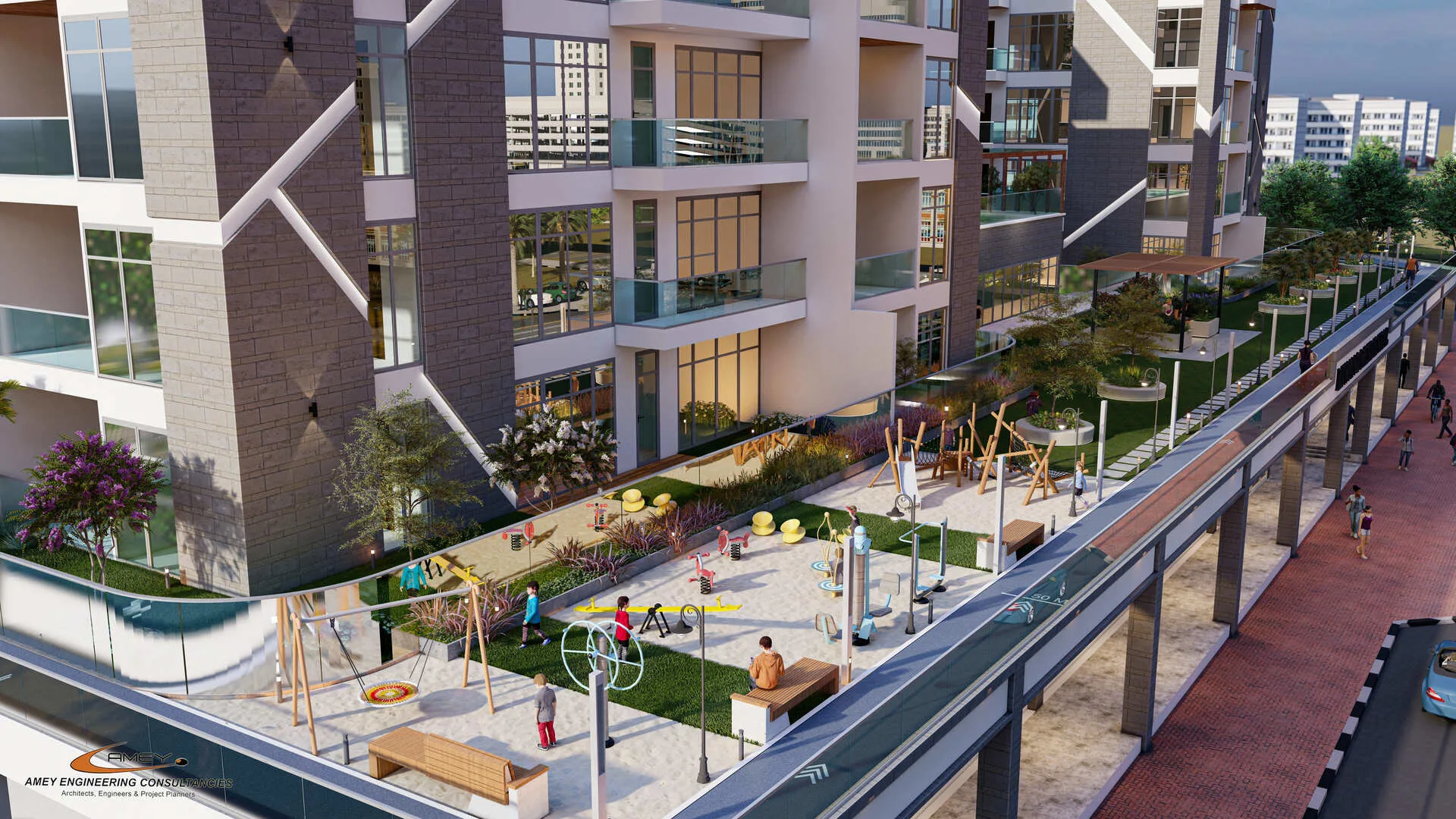 Residential, Commercial, & Social Buildings